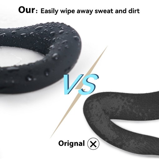 כיסוי פנים סיליקון AMVR עבור Meta Quest 3S בצבע שחור