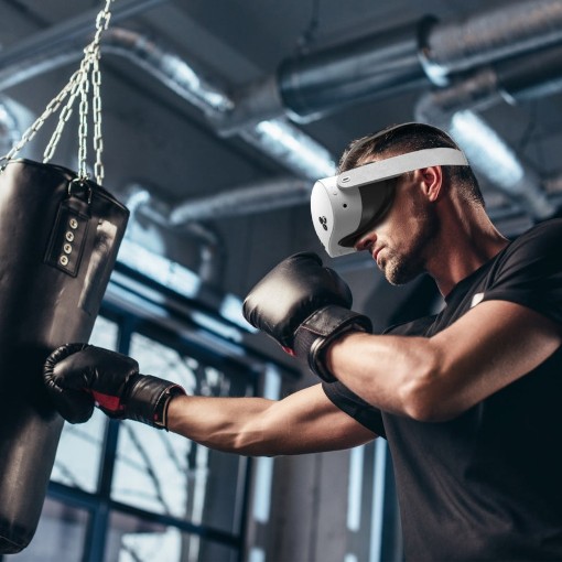 כיסוי פנים סיליקון AMVR עבור Meta Quest 3S בצבע שחור