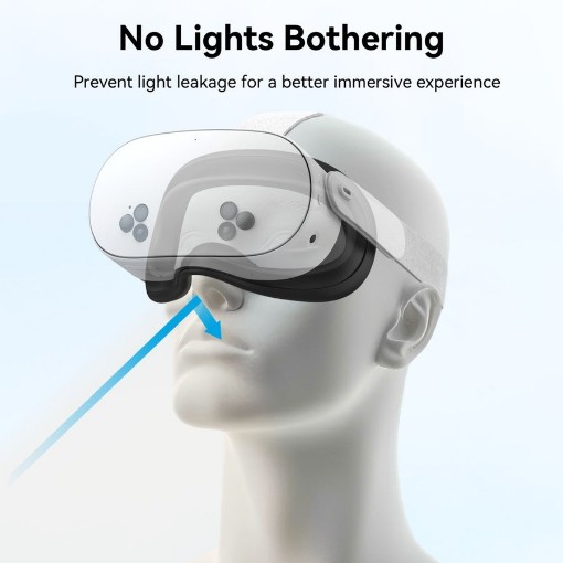 כיסוי פנים סיליקון AMVR עבור Meta Quest 3S בצבע שחור