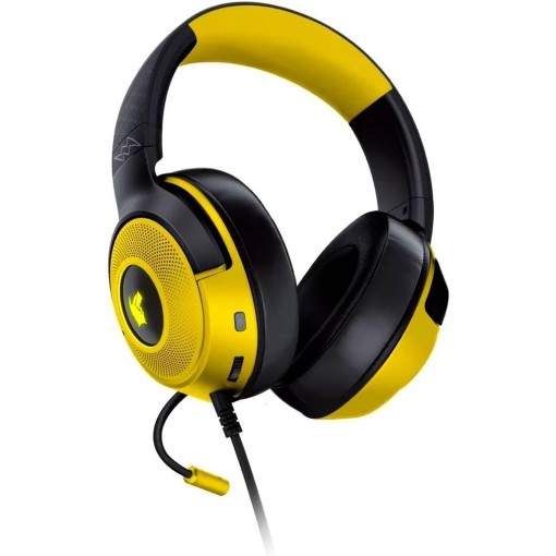 אוזניות גיימינג Razer Kraken V3 X גרסת פוקימון פיקאצ'ו – מהדורה מוגבלת