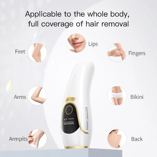 מכשיר להסרת שיער iBorria BR225 בצבע לבן